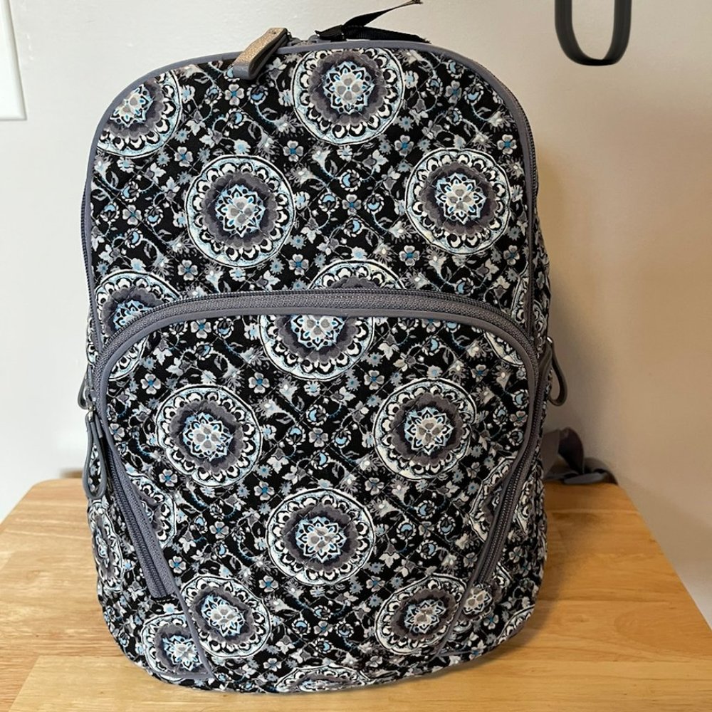 Vera Bradley Hadley Backpack in Charcoal Medallion